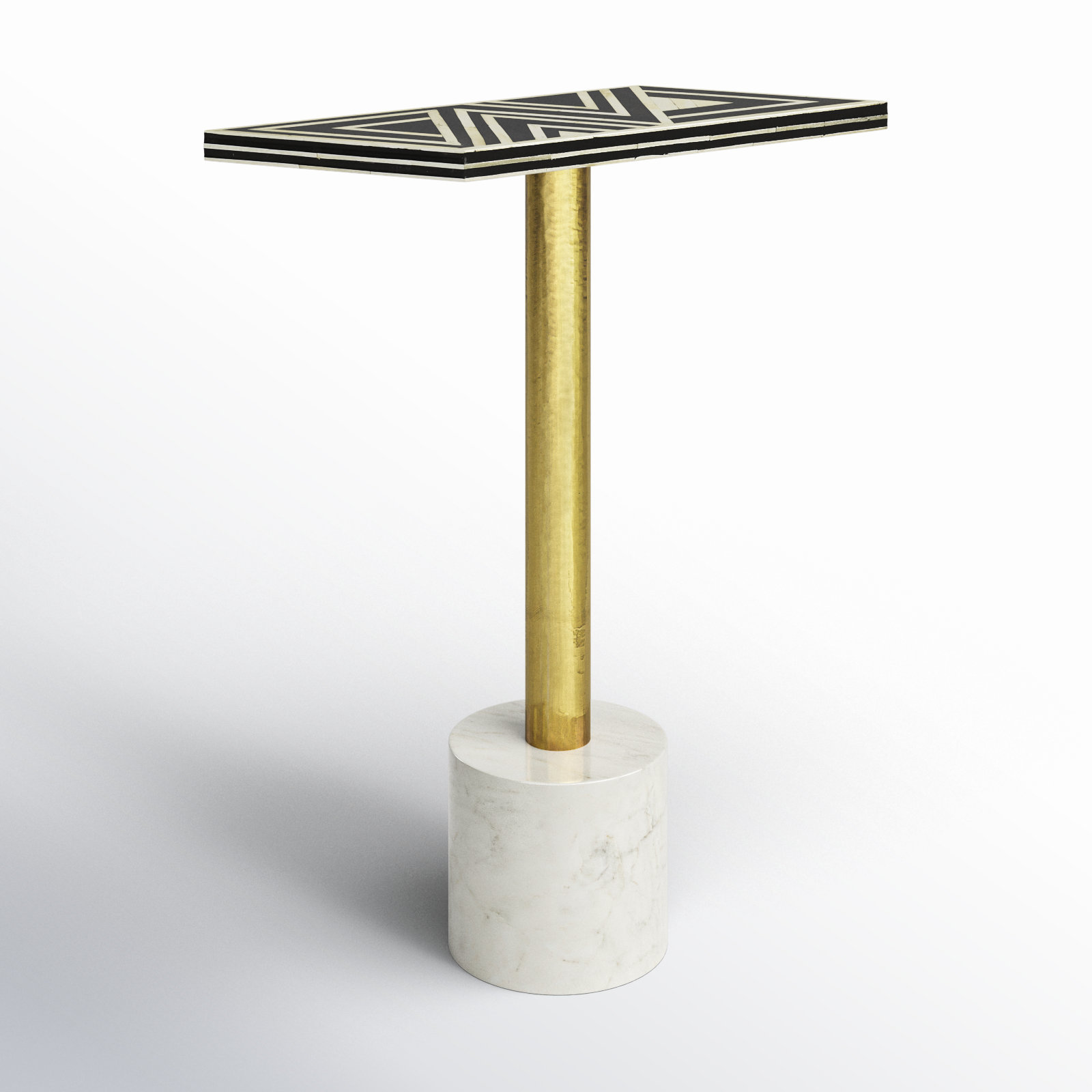 Gillian 15" Bone Inlay End Table