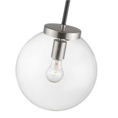 Luminaire sphère suspendu 1 lumières simple Anacletus