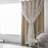 2 Panel Hollow-Out Stars Window Curtain Star Curtains for Bedroom Star Hollow Out Blackout Curtains for Room Decor Double Layer Cut Out Window Curtains 39.5W x 80L-474649123
