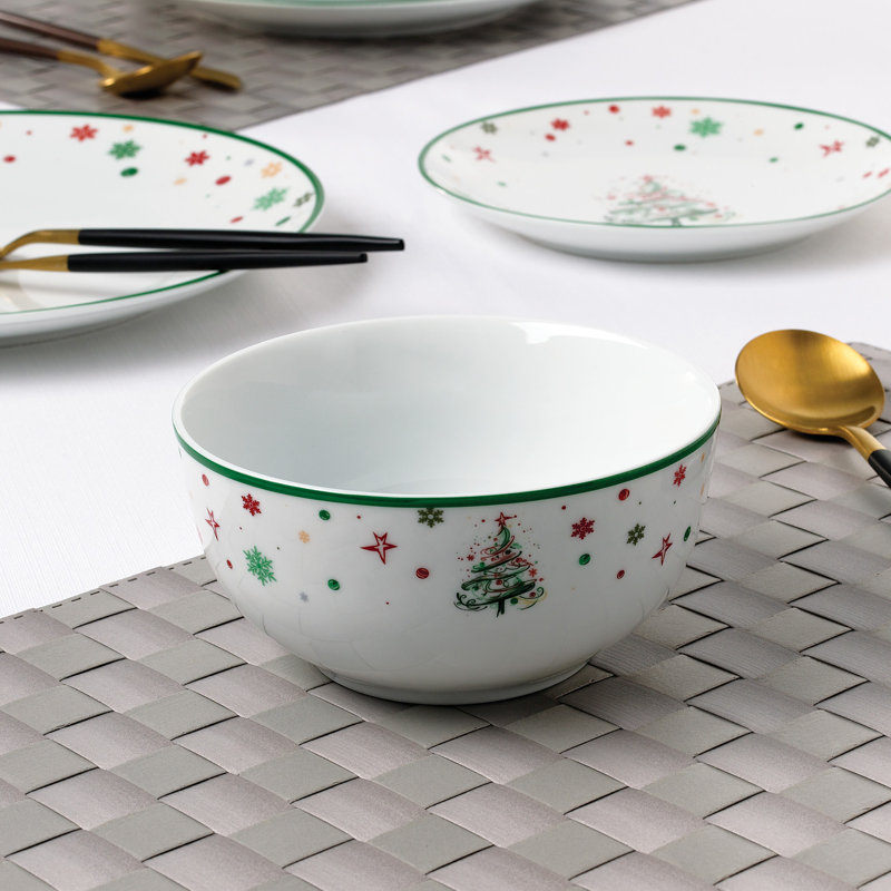 12pc Xmas Tree Dinner Set 