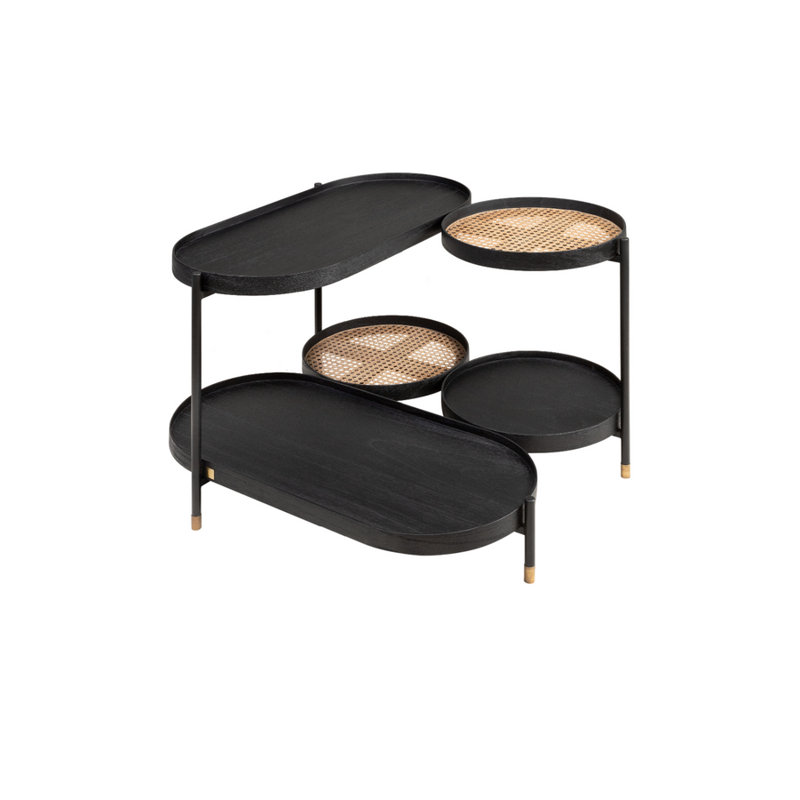 Table basse à quatre pieds avec rangement Amba