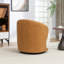 Fauteuil demi-tonneau pivotant en velours Stith-95119119