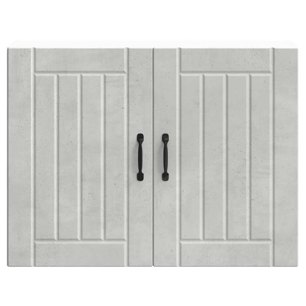 vidaXL - Lucca Kitchen Wall Cabinet - Concrete Grey - 60 x 80 x 31 cm - Image 3