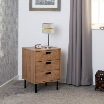 Nicko 45 cm W Bedside Table