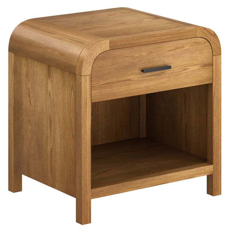 Table de chevet 1 tiroir Willa Modern, Naturel