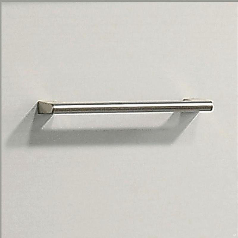 Commode blanche à 4 tiroirs l 32 po avec poignées argentées Seraphiel, Blanc