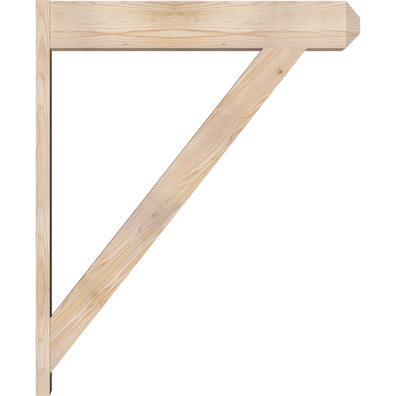 Artisan traditionnel en bois rustique, P 38 po x H 46 po, Sapin Douglas de 7 1/2 po (lisse)