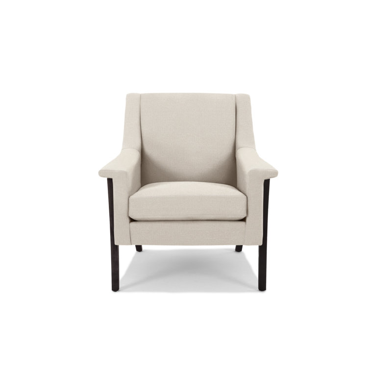 Fauteuil Arlo, Wengé, Mélange de polyester iceberg