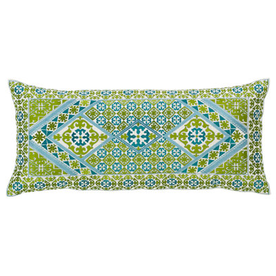 Housse de coussin lombaire en duvet avec plumes