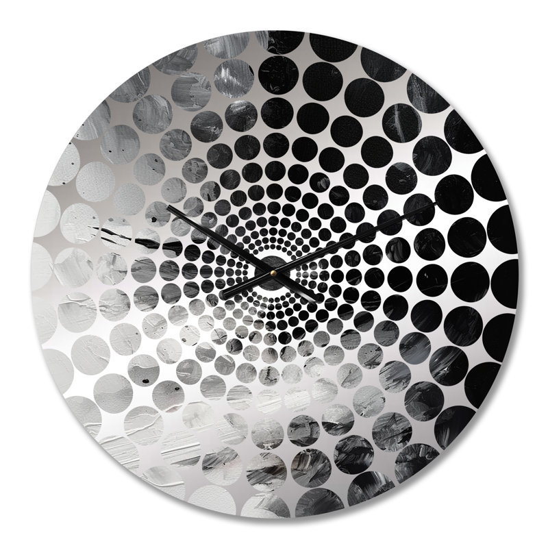Villanelle - Horloge murale peinture abstraite, Petit