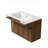 24" Wall-Mounted ADA Single Bathroom Vanity with Resin Sink and Side Handles, Walnut-151039175-141486705