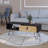 Table,Black And Macadamia Hairpin Legs Coffee Table