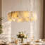 Lustre en albâtre naturel à 8 lumières de 60 cm (23,6 po), lustre en marbre naturel