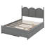  Lit plateforme grand avec 2 tiroirs Gralf, lit simple TG-107245869