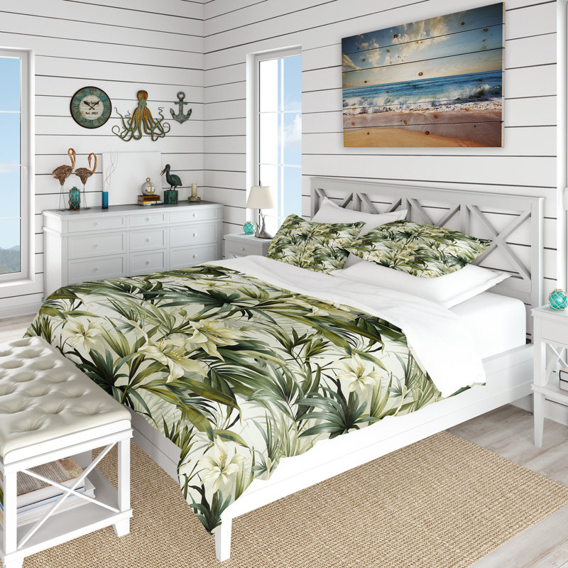 Literie Bamboo Fusion Tropical, Housse de couette simple + 1 taie décorative stan