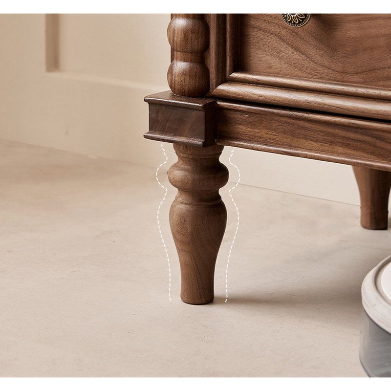 Commode d'appoint colonne rétro de style romain
