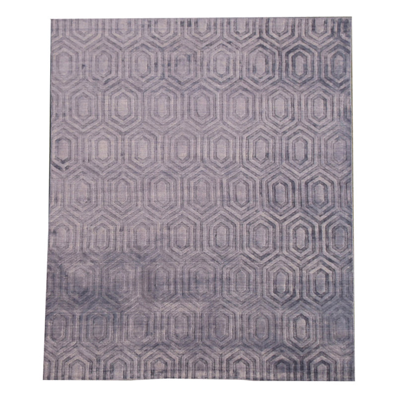  Tapis moderne fait à la main Silk, Rectangle 5 pi 6 po x 8 pi 5 po