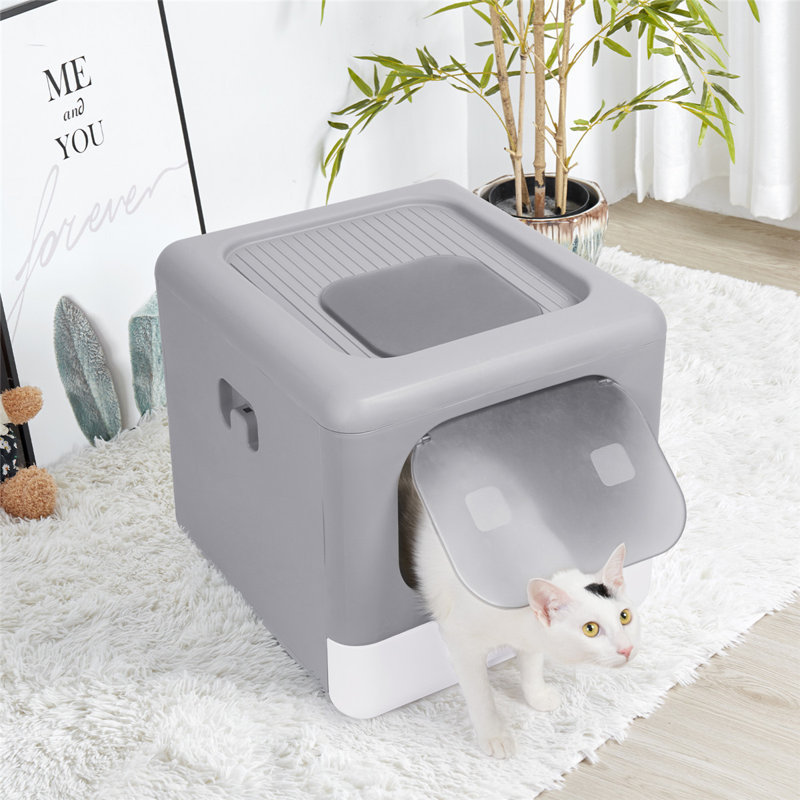 Alexian Plastic Litter Box Enclosure with Scoop