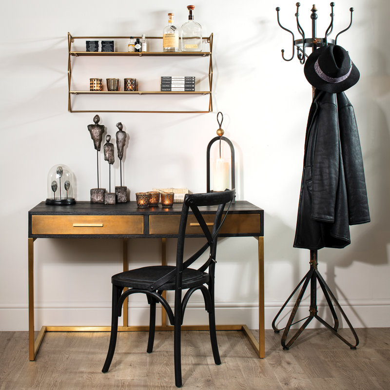 Haught 2 Piece Metal Tiered Shelf