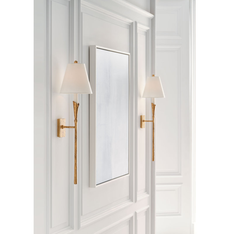 Chapman and Myers Aiden Large Tail Sconce, Gilded Iron