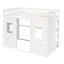 Lit mezzanine simple en blanc avec structure en bois massif pour plus de stabilité - une chambre à coucher élégante et relaxante-1097139612-1097139613