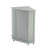 Contemporary Grey Bathroom Cabinet - Triangle Corner Adjustable Shelf For A Stylish Home Function