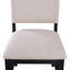 Revêtement transitionnel de style rétro 2 pièces Wcharcoal finition noire avec garniture cloutée et chaises capitonnées