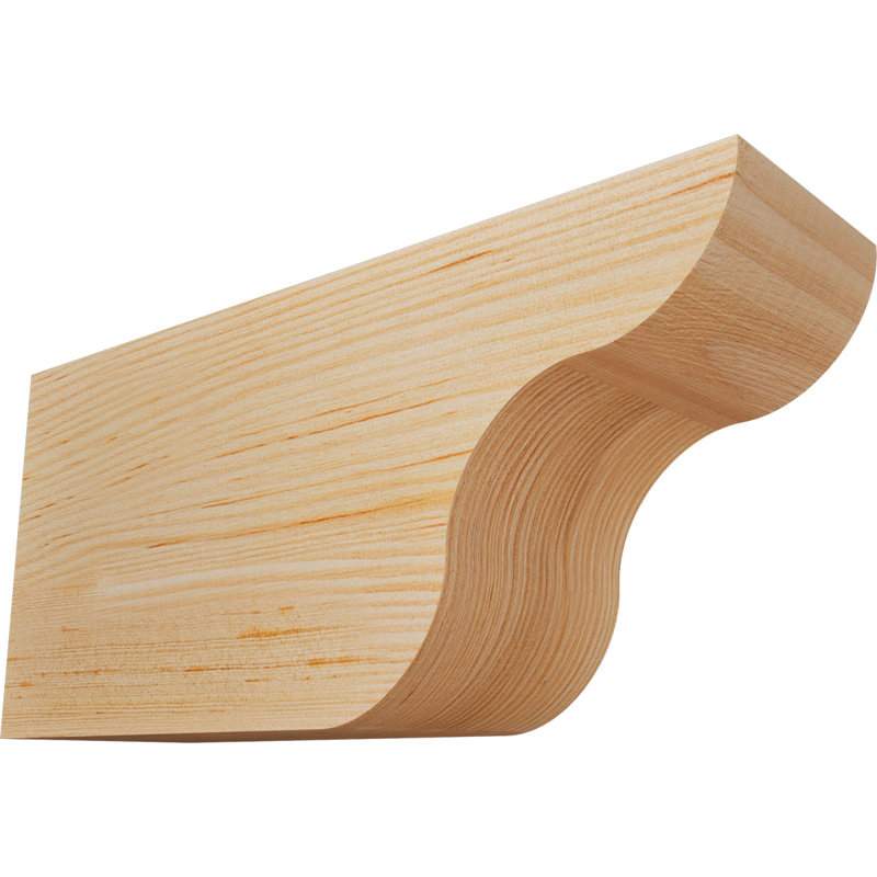 Queue de chevron lisse Carmel, Douglas, H 6 po x l 3 1/2 po x L 12 po
