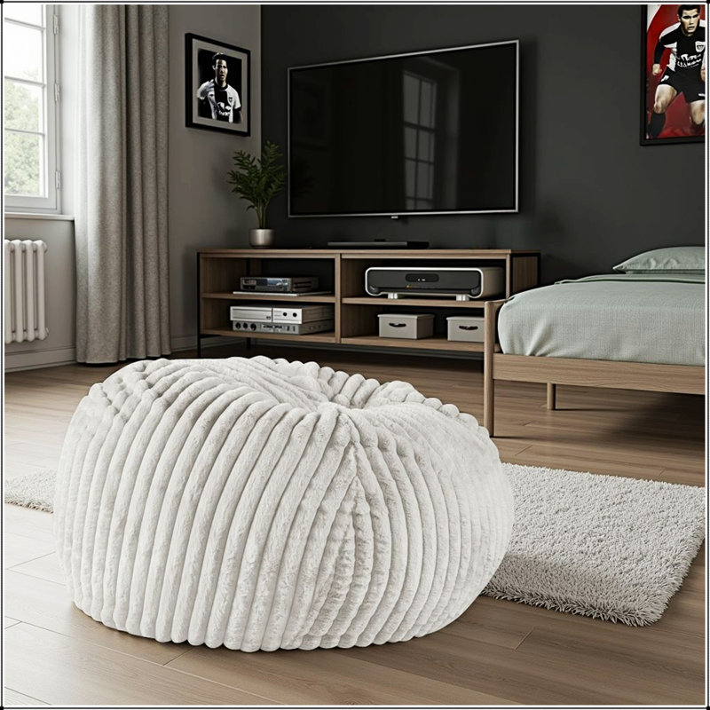 Chaise longue en mousse viscoélastique de 40 po Minky Dove Grey, ultra-confortable et élégante pour se détendre dans n'importe quelle pièce
