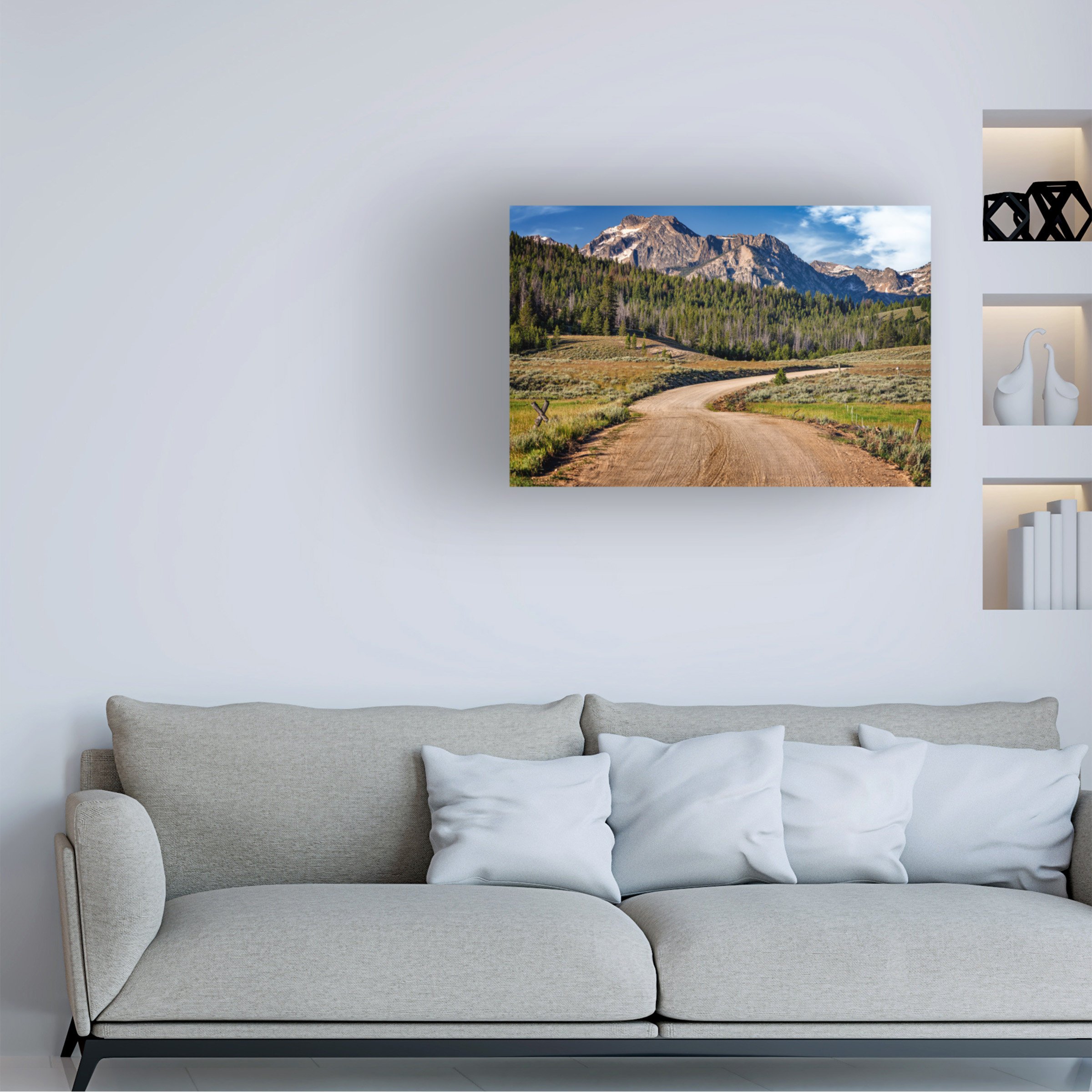 Union Rustic Wrapped Canvas Wall Art - Rick Berk 'Alpine Peak' Wall Art ...