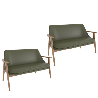 47.24'' Faux Leather Loveseat