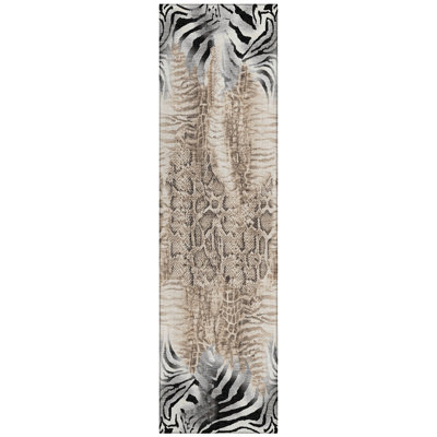 Machine Washable Indoor/Outdoor Jenning ACN2276 Animal Rug