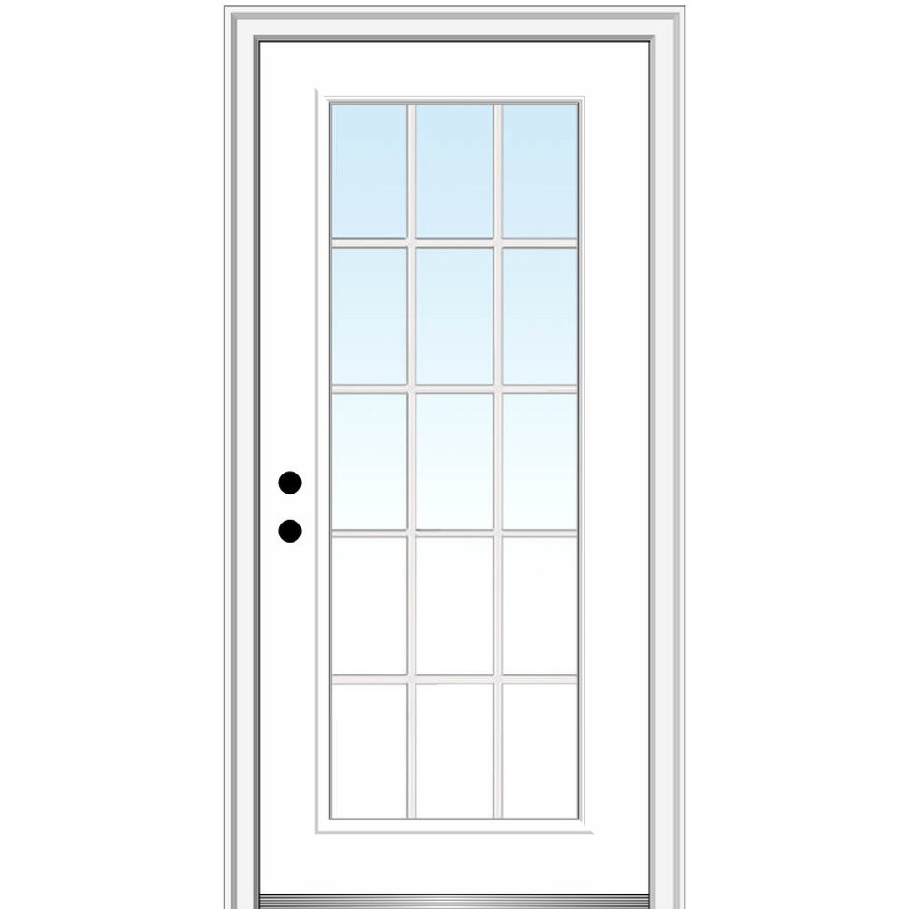 81.75'' Steel Front Entry Doors MMI DOOR Door 