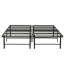 Base de lit grand format avec base de matelas en métal, base noire, pièce-115811891