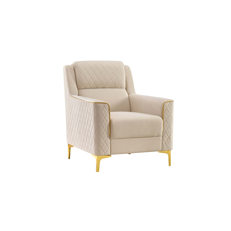 Chaise d'appoint moderne avec structure en bouleau massif et rembourrage à ressorts ensachés