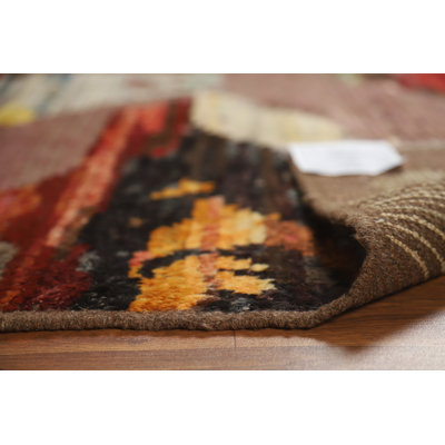 Abstract Wool Moroccan Oriental Rug 4x6