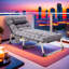 Nidhish 190cm Long Reclining Single Chaise with Cushions