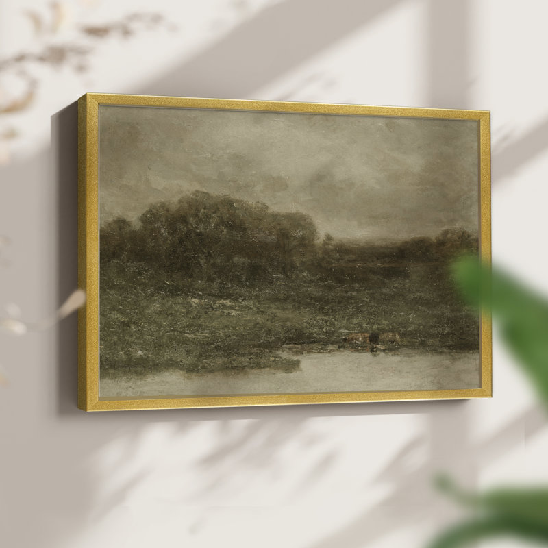 Paysages rétro-DCCV III - reproduction encadrée, H 11 po x l 14 po