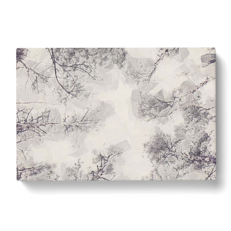Tree Tops In Winter In Abstract - Wrapped Canvas Print, 40cm H x 60cm W x 3cm D