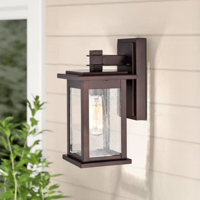Bebb 1 - Bulb 12"" H Outdoor Wall Lantern -  Breakwater Bay, 4FA631DF48204AB6956C2F939CF838C0