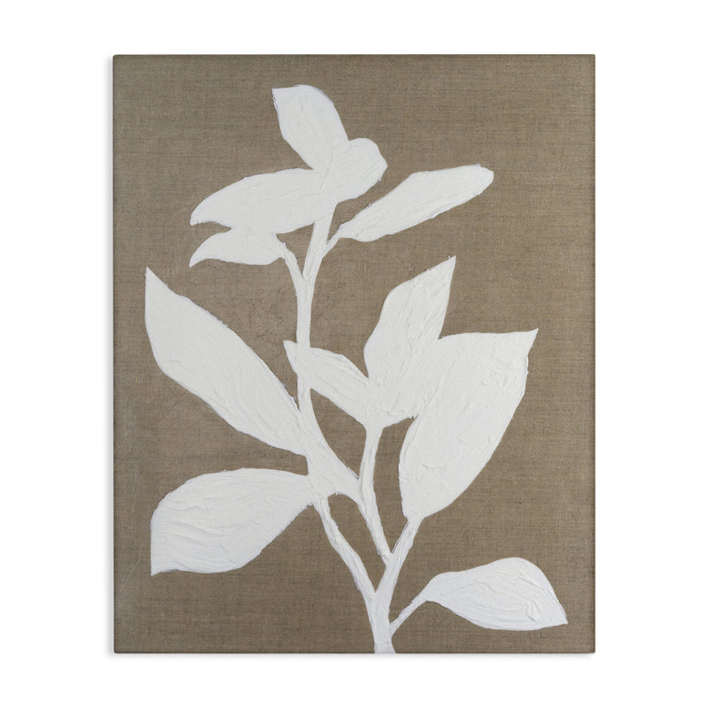 Toile florale en lin givré, design par Vanna Lam, H 40 po x l 30 po