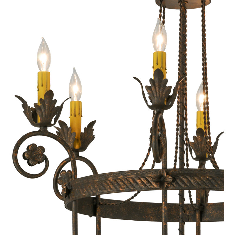 Greenbriar Oak 6 - Light Chandelier