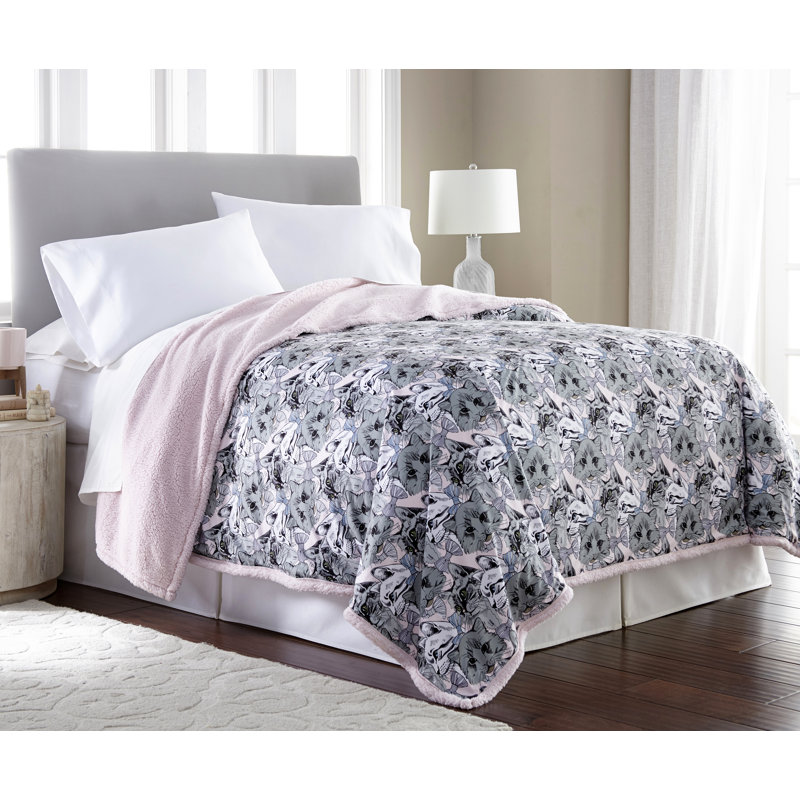 Couverture en sherpa Micro Flannel MD, Collage de chat, Double / grand (l 90 po x L 90 po)