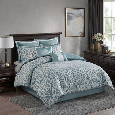 Ensemble d'édredon 8 pièces jacquard