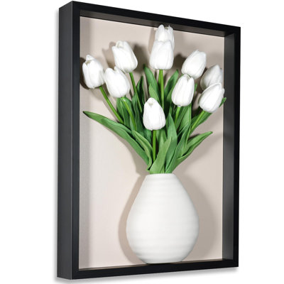 Vase mural 3D en bois
