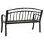 Waimes Powder Coated Steel Outdoor Bench-1042720642