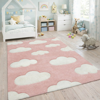 Tapis rose / blanc gagnon