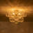 Ahona 3 - Light Hammered Cluster Glass Globe Semi Flush Mount