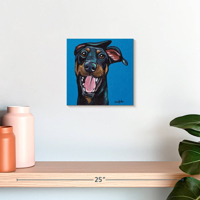 Crowle Doberman, 10" H x 10" W
