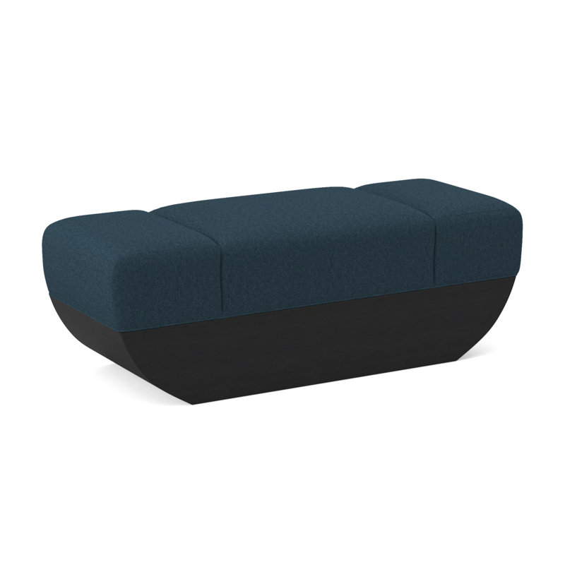Ark Upholstered Bench, Margaret Lagoon Polyester Blend, Espresso